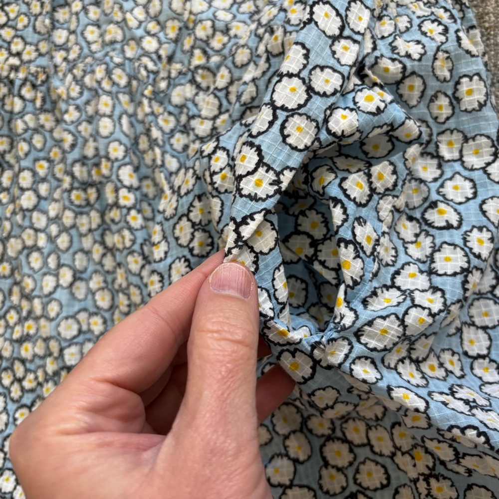 MII AU JARDIN FLORAL MAXI DRESS W/ POCKETS LARGE PRAIRIE COTTAGECORE ROMANTIC - Picture 6 of 8